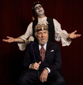 eric doss as The Fool and Gree Mullavey as King Lear 2024